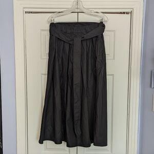Simons Contemporaine Midi Black Skirt Pockets XL TG